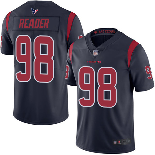 Houston Texans Limited Navy Blue Men D J  Reader Jersey NFL Football #98 Rush Vapor Untouchable